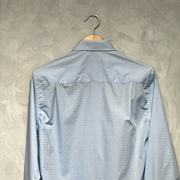 NWT Duchamp London Textured Dot Dress Shirt, Size M - Picture 6 of 8